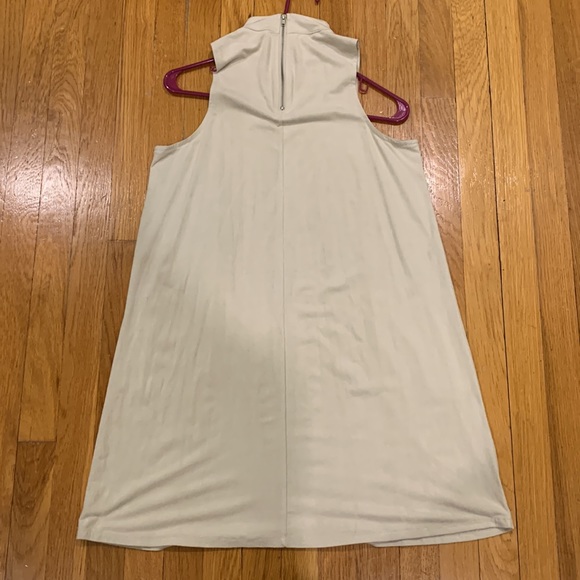 SANS SOUCI Cream/Beige Zip Up Halter Dress, Size M - Picture 4 of 7